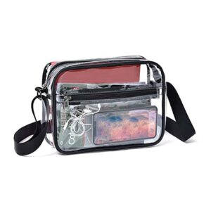 Clear Purse, Crossbody Bag, Clear Concert Bag With Adjustable Strap